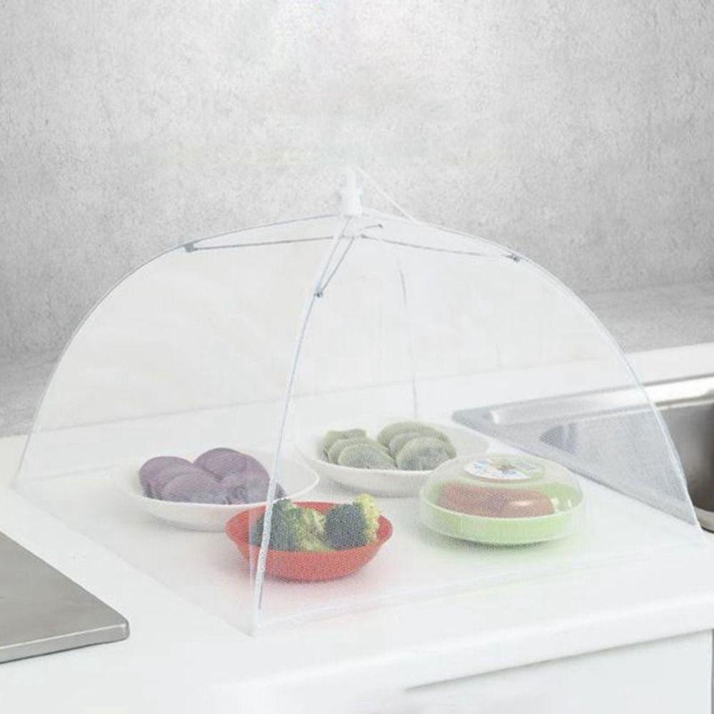 Large and Tall Food Cover Umbrella Pop-Up Picnic Protect Dish Cover Food Mesh Cover  Vegetable
