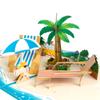 3D Popup Card for All Occasions Ocean Beach Vacation Retirement Card for Fathers Day Birthday Graduation Congratulations