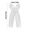Soft Tulle Short Bridal Veil With Hair Clip Beadwork Pearls Design Bowknot Hair Veil For Wedding Party And Formal Event