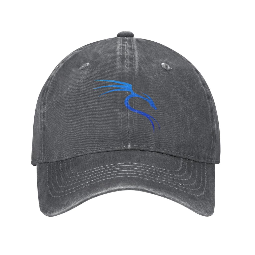 Cool Hacker Nerd Tees Kali Linux Blue Dragon Baseball Cap Sun Tennis Skate High Quality Washed Trucker Hat Casual Caps