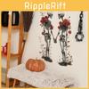 Moderner minimalistischer PVC-Wandaufkleber mit Rosen- und Totenkopfdesign für Wohnzimmerdekoration