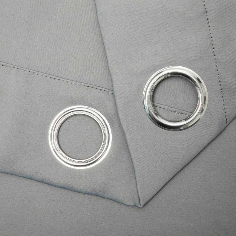 Zatemňovací závěsy s vysokou hustotou v plné barvě, termicky izolované závěsy s očky, super měkká a silná látka do ložnice/obývacího pokoje