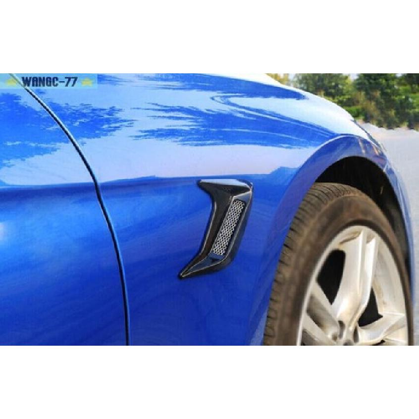 For BMW 5 Series G30 2018- ABS Black Front Side Vent Fender Cover Trim