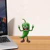 Angry Fruit Figurine Flipping The Bird Fruit Series Resin Ornament Stress Relief Middle Finger Fruit Statue for Office Desk Decoration