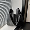 Simple Solid Color Large Capacity Tote Bag Commuter Magnetic Closure Shoulder Bag for Women