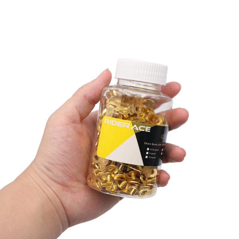 100 Pairs Bicycle Chain Link Connector Joints Magic Buttons Bike Quick Joint Magic Buckle For 6/7/8/ 9 10 11 12 Speed Chain