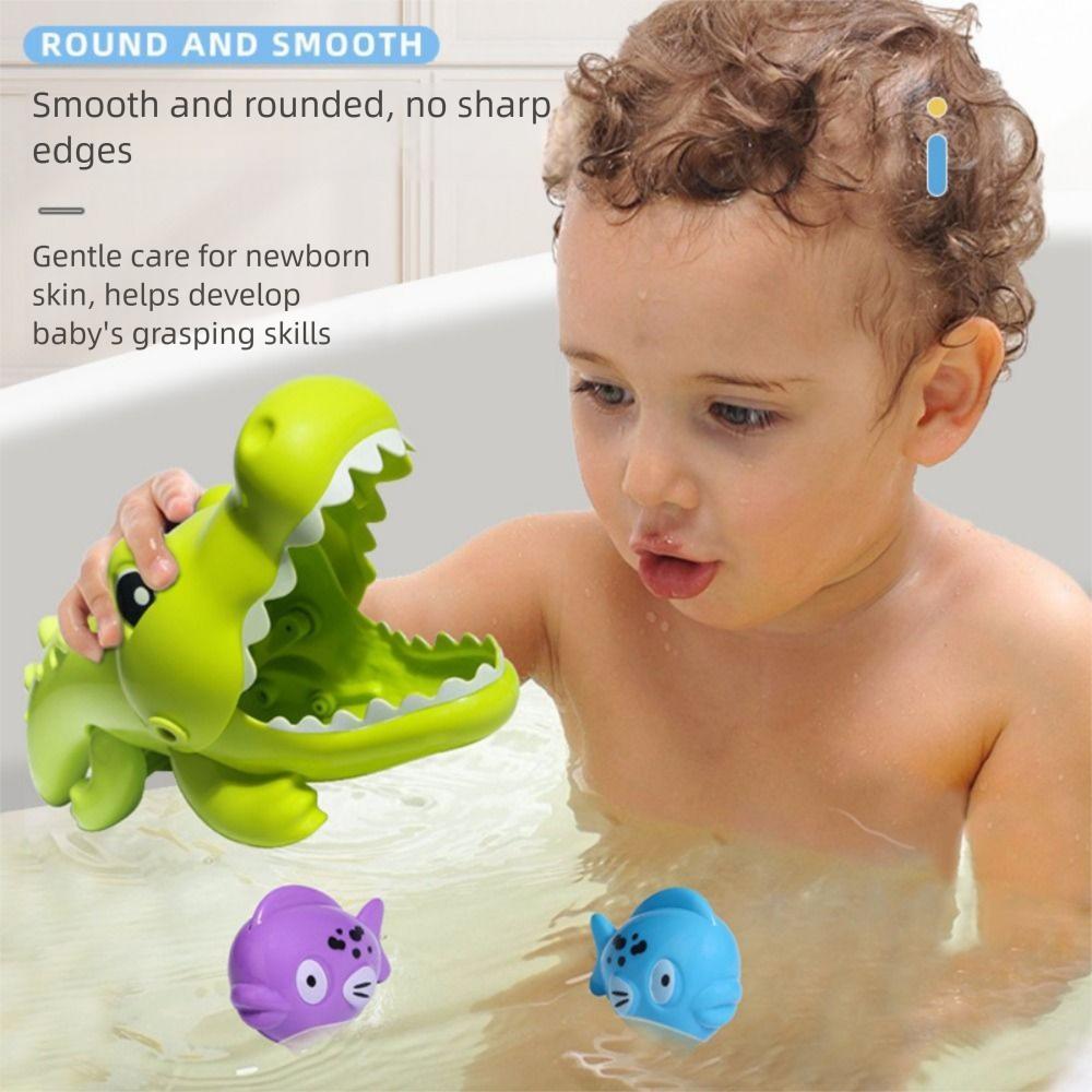 Big Crocodile Bathroom Bathing Toy Multiple Types Crocodile Water Toy  Swimming Pool