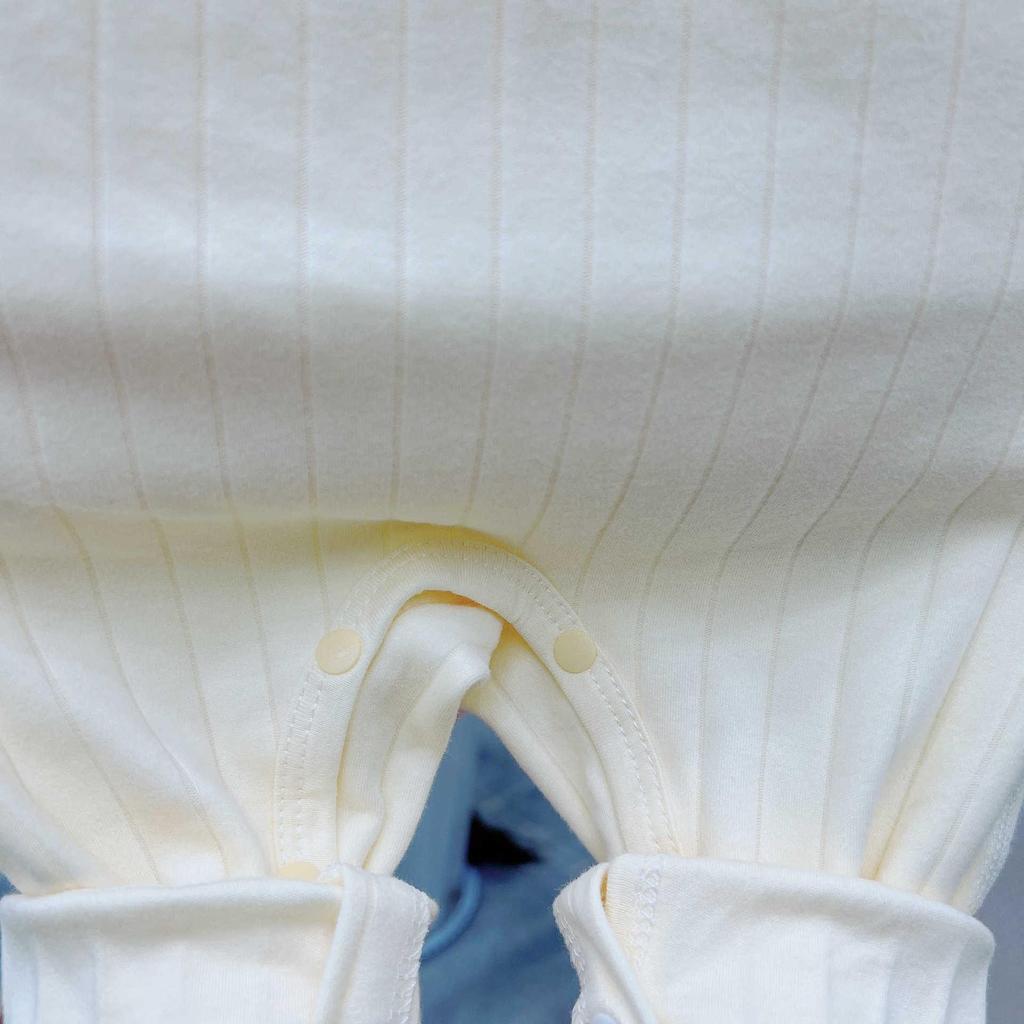 Premium High-Elasticity Cotton Newborn Autumn Pants with Shoulder Opening - Baby Autumn/Winter Clothing