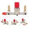 Double Outlet Tube Zinc Alloy Air Compressor Pressure Regulator Valve Fit Parts Efficient Voltage Regulation Superior Sealing Air Compressor Pressure