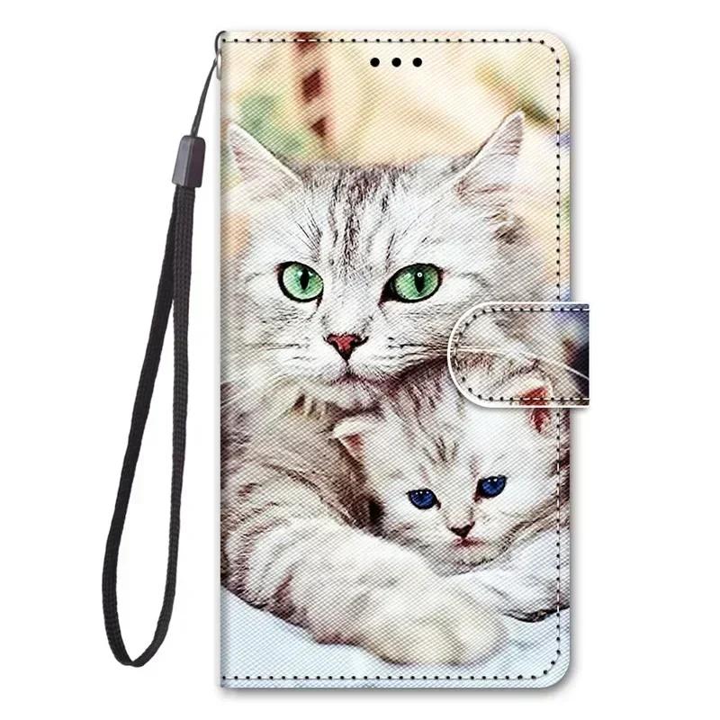 Wallet Book Stand Case for Funda Xiaomi 14T Pro Case On For Coque Xiomi 14t Pro Xiaomi14T 14TPro Cat Animal Painted Phone Cover