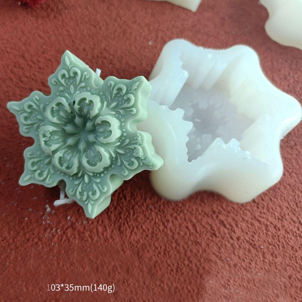 Home Decor Snowflake UV Epoxy Christmas Mould Silicone Molds Soap Making Candle Mold