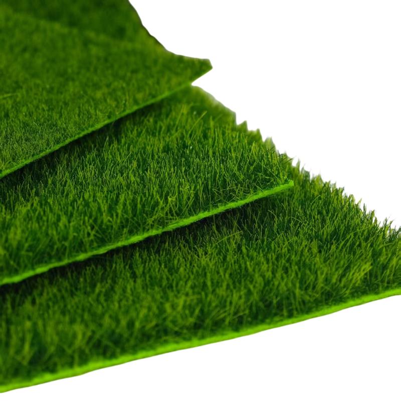 1/2Pcs Diy Project Model Scene Railway Layout Accessories 15/30Cm Square Grass Mat 3Mm 5Mm 8Mm Thick Artificial Lawn Carpet
