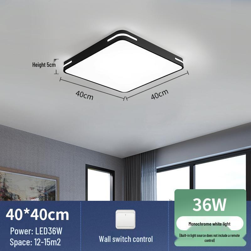 2025 Modern LED Ceiling Light for Bedroom, Study, or Living Room - Round and Simple Design
