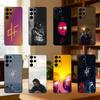 P-PNL Rapper Chanteur QLF Coque de téléphone Pour Samsung S25,24,21,22,23,30,Ultra,20,Plus,Fe,Lite,Note Housse Souple Noire