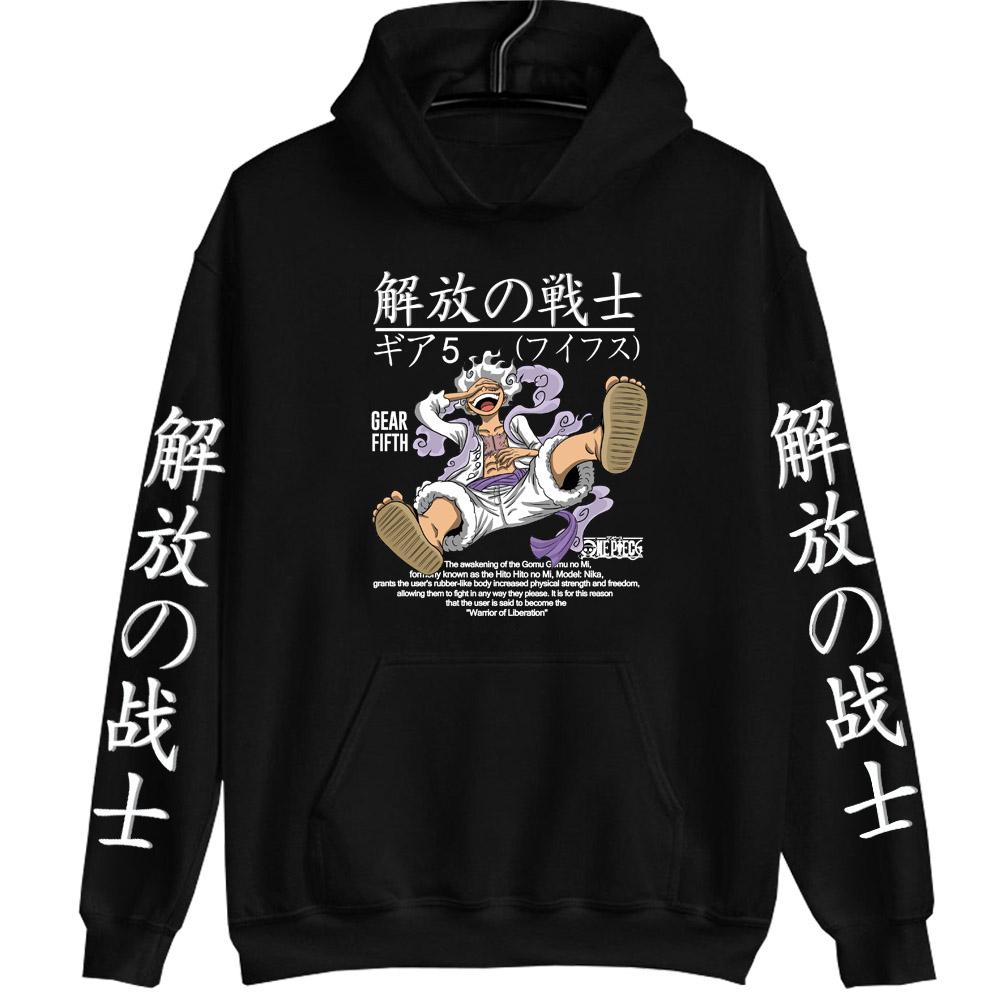Men's Clothing Anime One Piece Hoodie Luffy Sun God Hoodie 2026 Manga Style Print Tops Fall Harajuku Style Hoodie