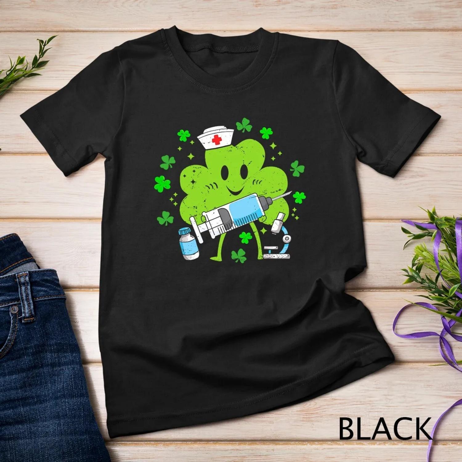 

Nurse Shamrock Lucky Nurses Women St Patricks Day T Shirt S