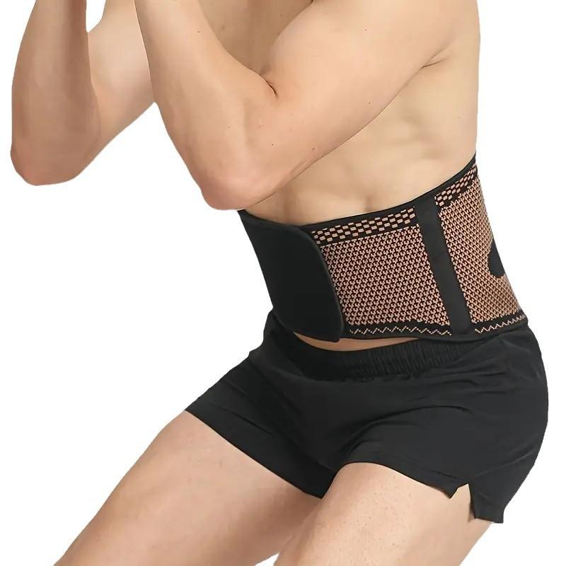 Gürtel, Gewichtheben, Taillenschutz, Fester Schutz, Drucklose Abdeckung, Tiefgezogene Taillenstütze, Gestrickte Kniebeugen-Sportarten Kupferfaser