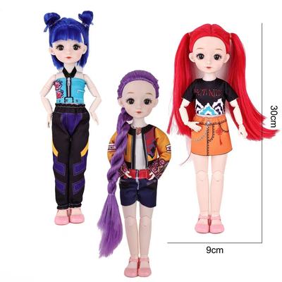 New Doll Toys Kpop Demon Hunters Cute 1/6 BJD Doll Action Figure Toy 3D Eyes Lighting Music Theme Song Series Children Gift