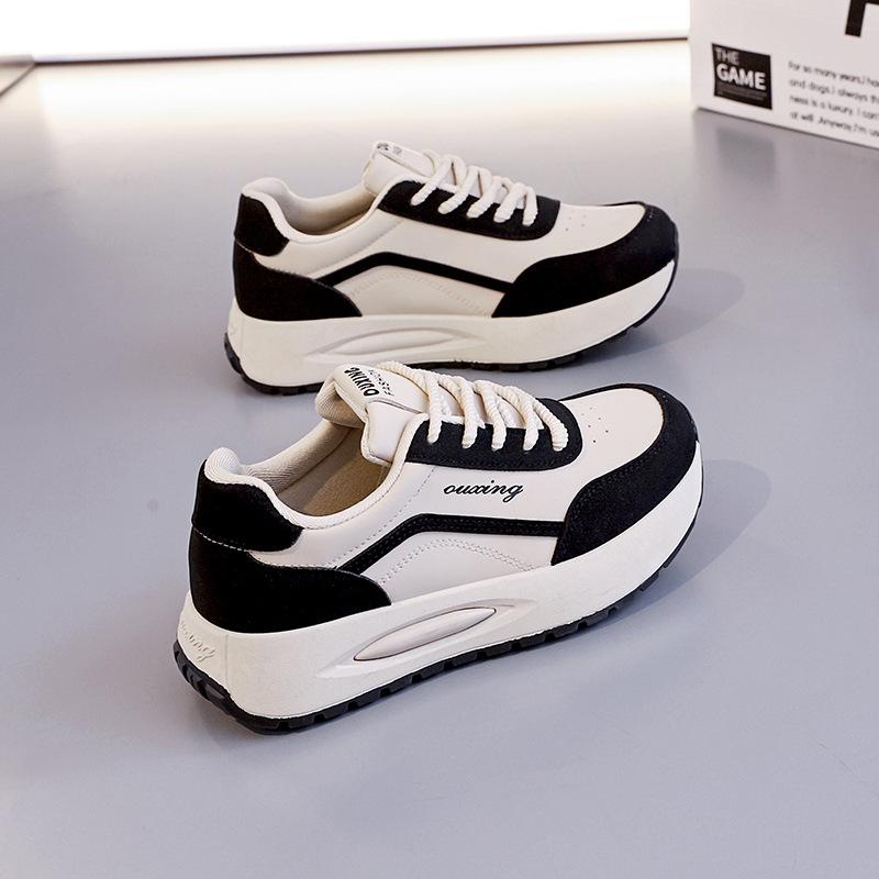 

2025 весна маленькие белые туфли новая корейская версия женские студенческие туфли на платформе с увеличенным каблуком спортивная обувь повседневная уличная обувь G6809 40