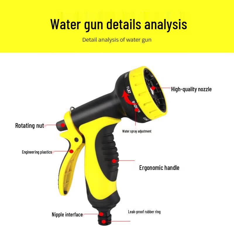 Multi-functional Garden & Car Wash Hose Set