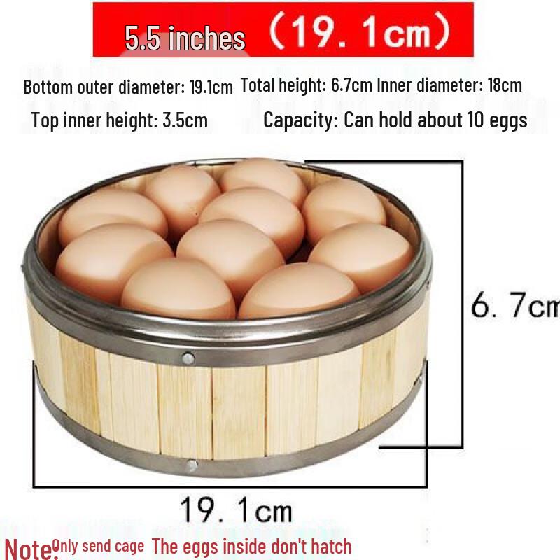 Ting Le Bamboo Steamer Basket with Stainless Steel Rim