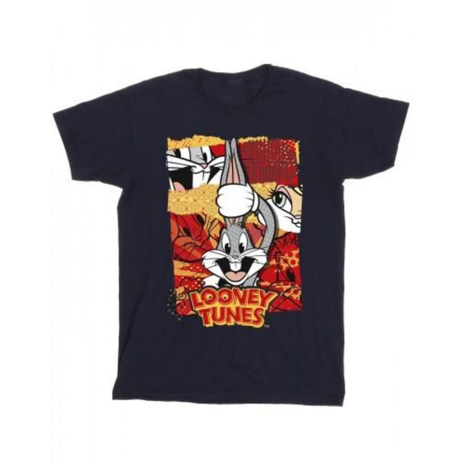 Looney Tunes Boys Bugs Rabbit Comic New Year T-Shirt S
