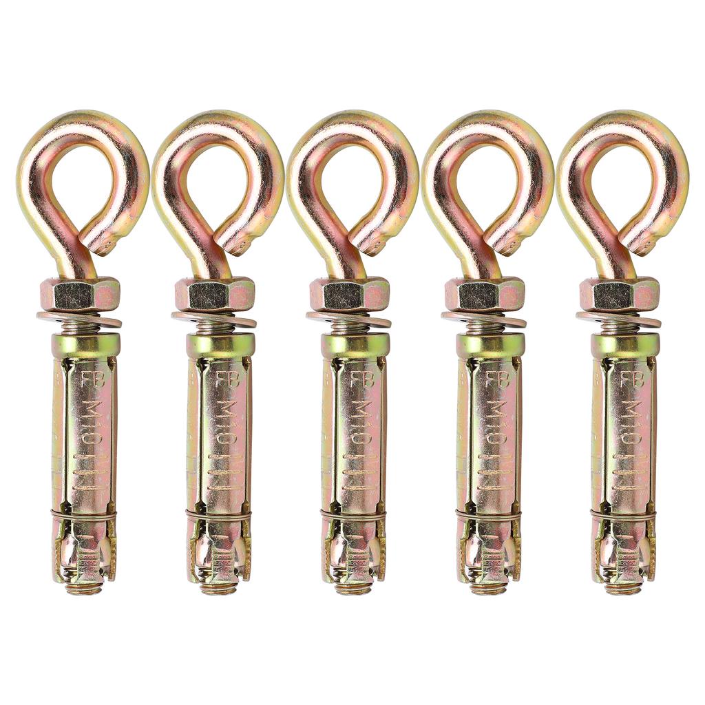 5 ks Expanzní šrouby Těžká kotva Upevňovací oka pro betonovou zeď 11x1,6cm