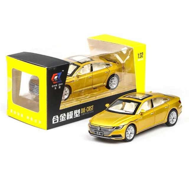 

1:32 CC VW Volkswagen CC Литий під тиском Масштаб Метал іграшкові Моделі автомобілів 6 Дверей, що відкриваються Модель Звук і Світло Відтягування Іграшки-позашляховики для дітей
