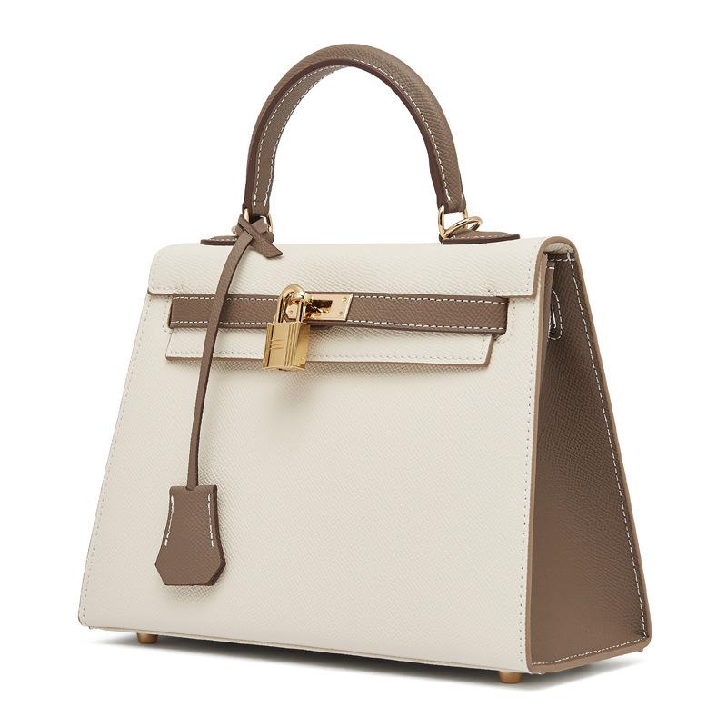 New leather creative color matching design palm pattern shoulder messenger bag fashionable versatile handbag