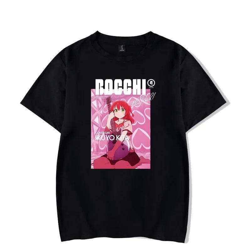 Comfortable Hip Hop Pattern Short Sleeve TShirt Classic Special Edition Bocchi the Rock Gotou Hitori Manga Anime TShirt