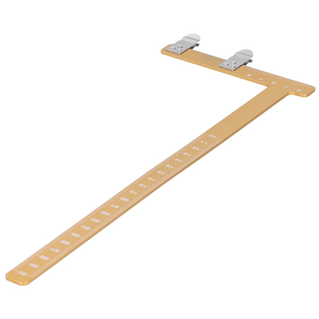 Adjustment Bow L Shape Chord Distance Ruler Aluminum Alloy Measuring Tool