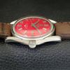 SWISS VINTAGE TITONI AIRMASTER TITOFLEX HAND-WINDING MENS RED WATCH a703213-1