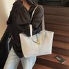 Large Capacity Portable Tote Bag Women's New Contrasting Color Fashion Commuter Shoulder Armpit Bag