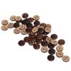 200pcs 2 Holes Coconut Shell Buttons Coconut Sewing Buttons Wooden Buttons  Clothing Decorations