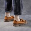 Fashion GKTINOO Genuine Leather Retro Lace Up Women's Shoes 2025 Autumn New Round Toe Soft Soled Slip-on Versatile Loafers