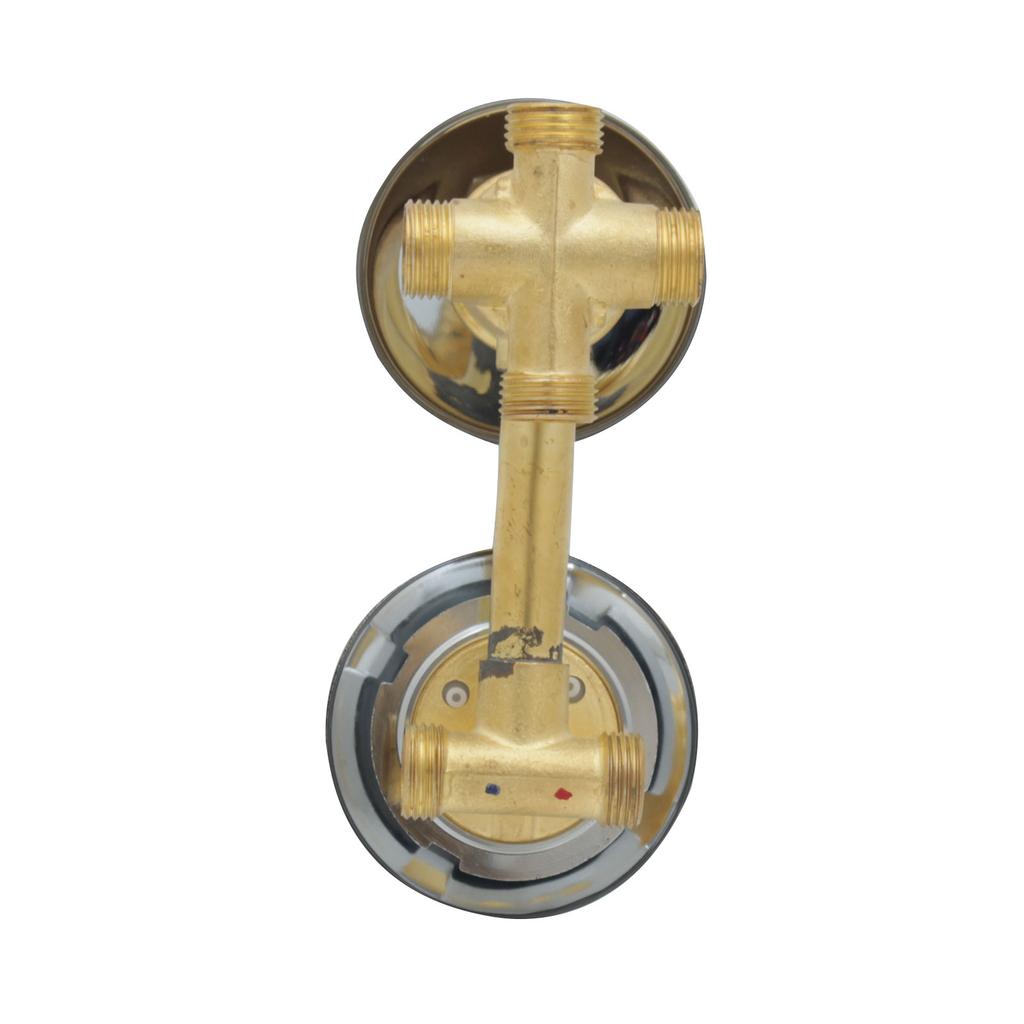 4 Ausgänge 10cm Thermostat Duscharmatur Intubation Mischventil Hahn Umsteller Temperaturmischer Steuerung Für Dusche