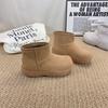 Thick-soled matte cowhide wool fashion snow boots women's boots 2025 new cotton sleeve thermal short boots cotton shoes women