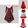 Long-sleeve Mrs Claus Dress Great For Winter And Christmas Parties