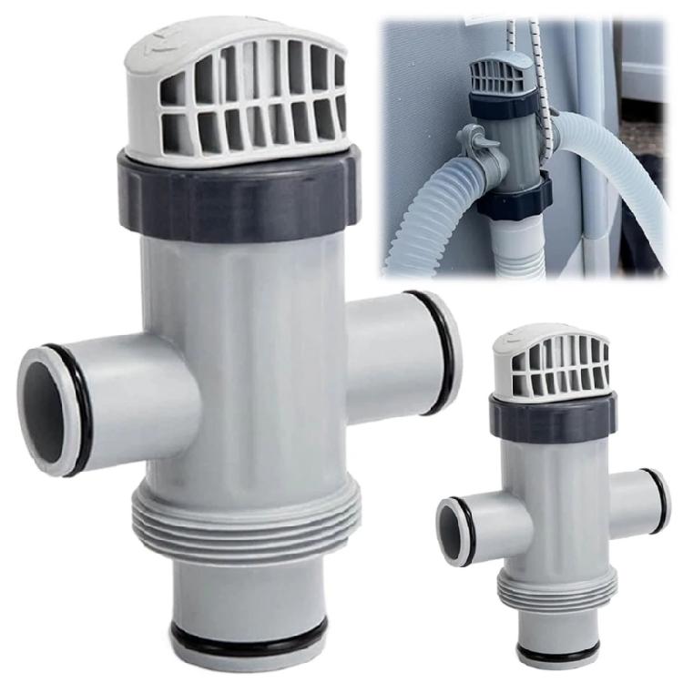Universal Pool Plunger Valves with Conversion Adapters Plastic Texture for Pools Enhanced Filtration and Maintenance