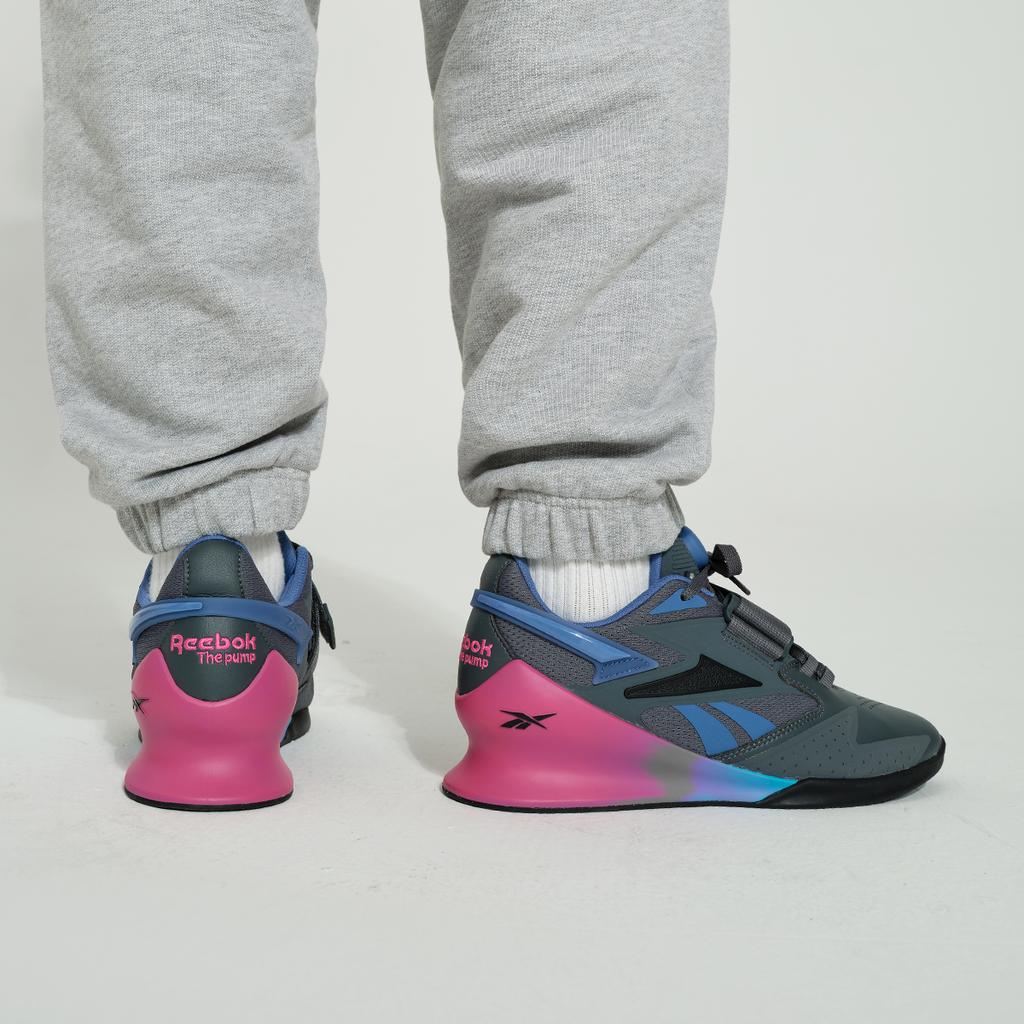 Reebok Legacy Lifter 3 Low Top Training Shoes Women's Black Purple Sneakers 100074529