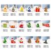 Creative Christmas Ornament Set: Pine Cone Snowman & Mini Christmas House Decorations