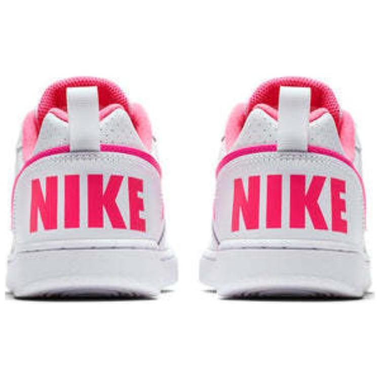 New Nike Court Borough Low White Pink Blast GS 845104-100