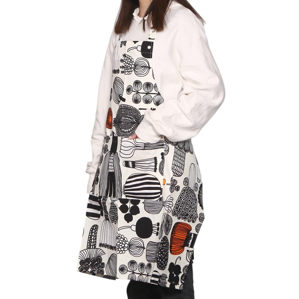 Marimekko APRON PUUTARHURIN PARHAAT 100% Cotton Apron (Product Code: 74334 193) [Parallel Import]