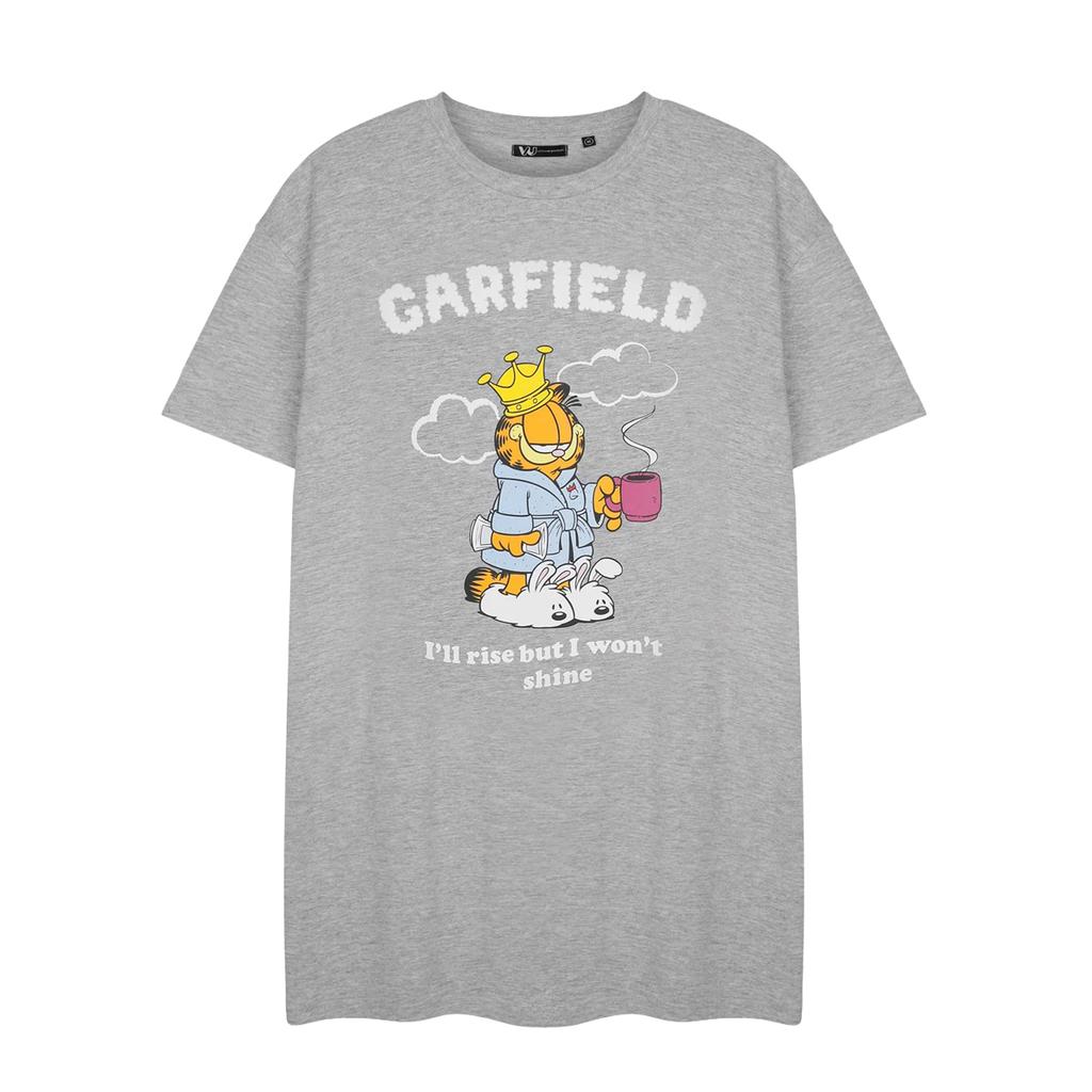 Garfield Womens/Ladies Rise But Won´t Shine Short-Sleeved Nightdress