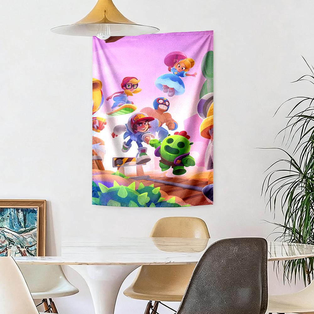 Brawl Stars Boho Wall Tapestry Rustic Farmhouse Ideal for Reading Corner Balcony Dorm Wall Versatile Decor Gallery Wall Gift for Birthday