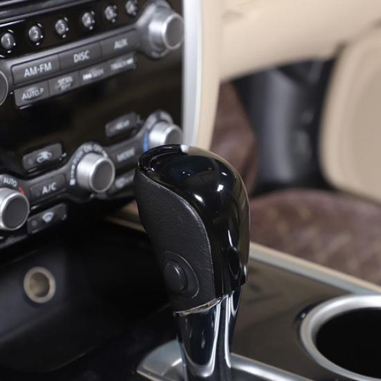 

Glossy Black Center Gear Shift Knob Trim Cover For Nissan Pathfinder 13-18