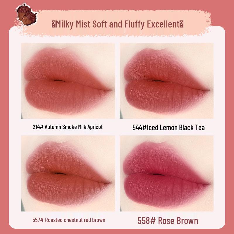 Novo Silky Matte Lip Glaze 5622 - High Pigment, Non-Drying, Lightweight, with Lip Brush