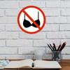 Metal Wall Art Waterproof Red Border Black Silhouette Home Decor Gift
