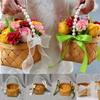 with Riddon Bow Imitation Rattan Handhold Vegetable Fruit Flowers Holder  Living Room Decoration