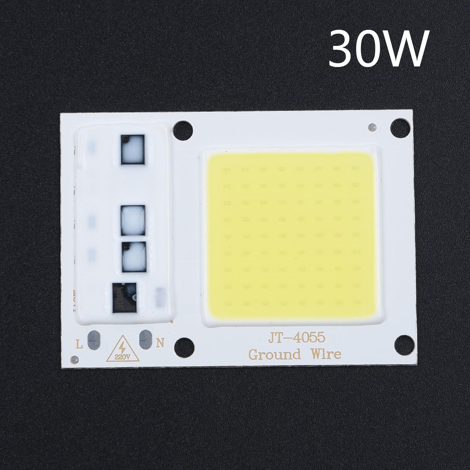 

Мощный COB светодиодный чип 20/30 Вт 220 В Теплый белый LED DIY Прожектор 30W